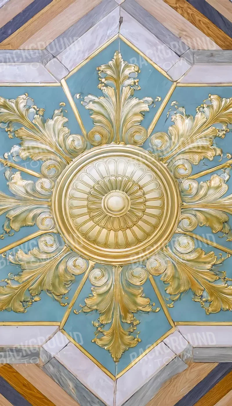 Grand Ballroom Medallion Ii 8’X14’ Ultracloth (96 X 168 Inch) Backdrop