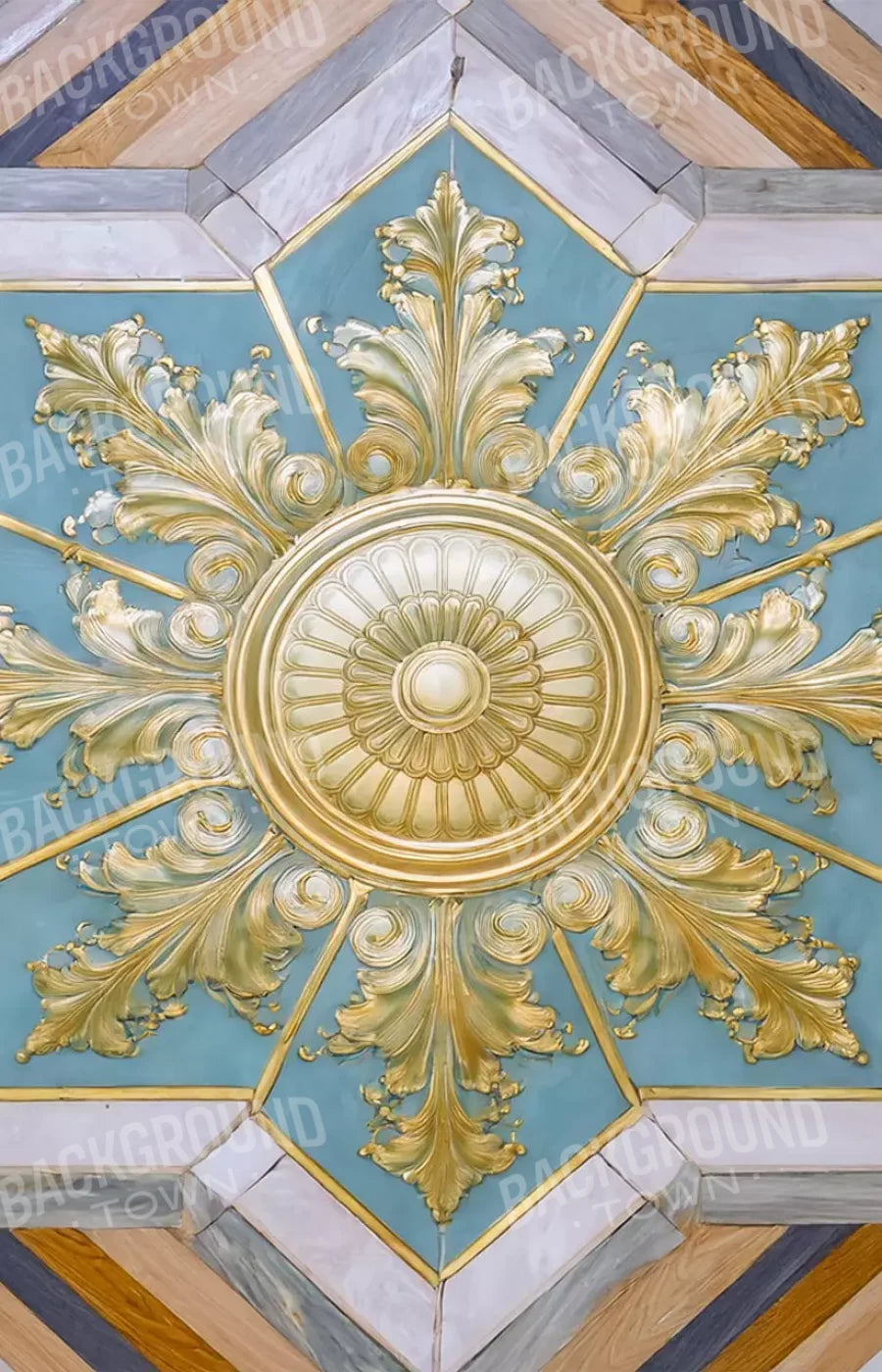 Grand Ballroom Medallion Ii 9’X14’ Ultracloth (108 X 168 Inch) Backdrop