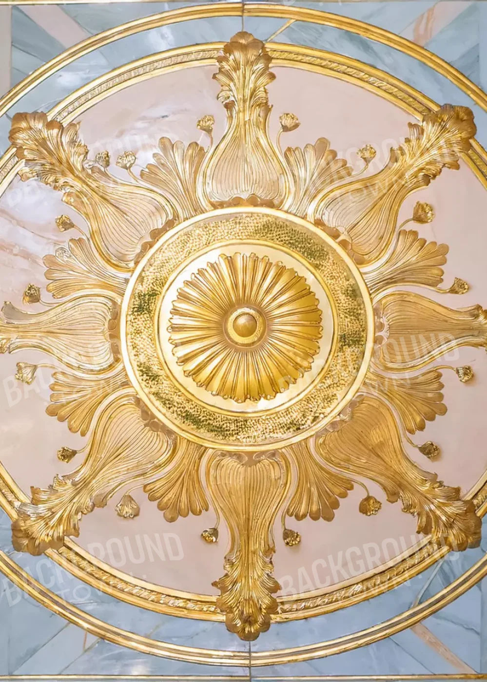 Grand Ballroom Medallion Iii 5’X7’ Rubbermat Floor (60 X 84 Inch) Backdrop