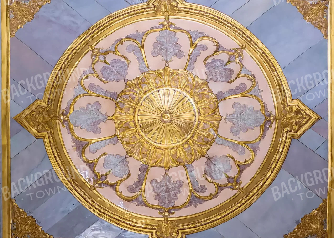 Grand Ballroom Medallion 7’X5’ Ultracloth (84 X 60 Inch) Rubbermat Floor