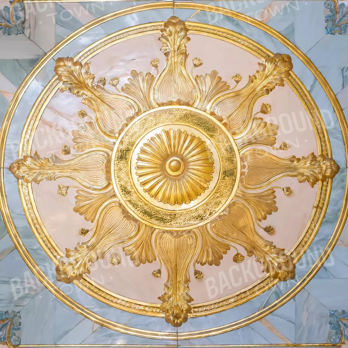 Grand Ballroom Medallion Iii 8’X8’ Rubbermat Floor (96 X Inch) Backdrop