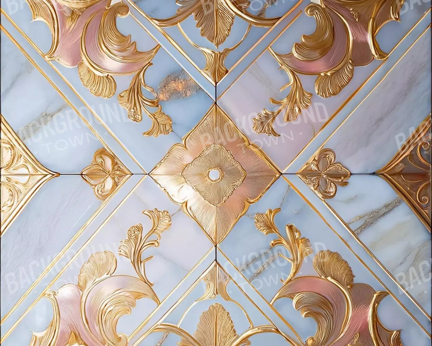 Grand Castle Floor Ii 5’X4’ Rubbermat (60 X 48 Inch)