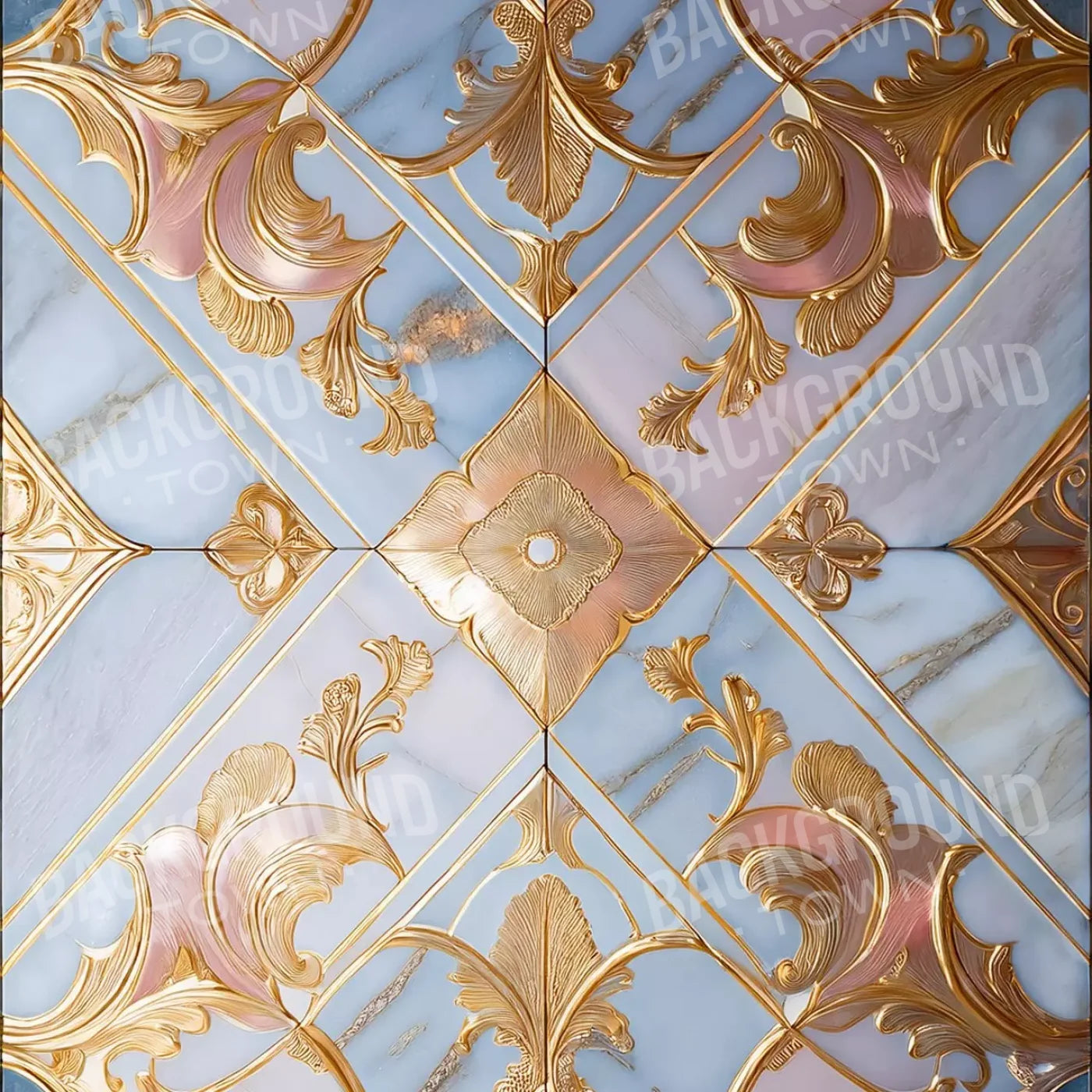 Grand Castle Floor Ii 8’X8’ Rubbermat (96 X Inch)