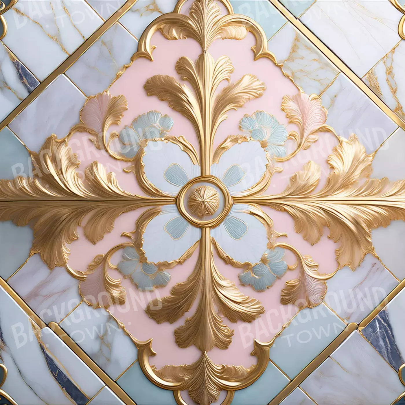 Grand Castle Floor V 5’X5’ Rubbermat (60 X Inch)