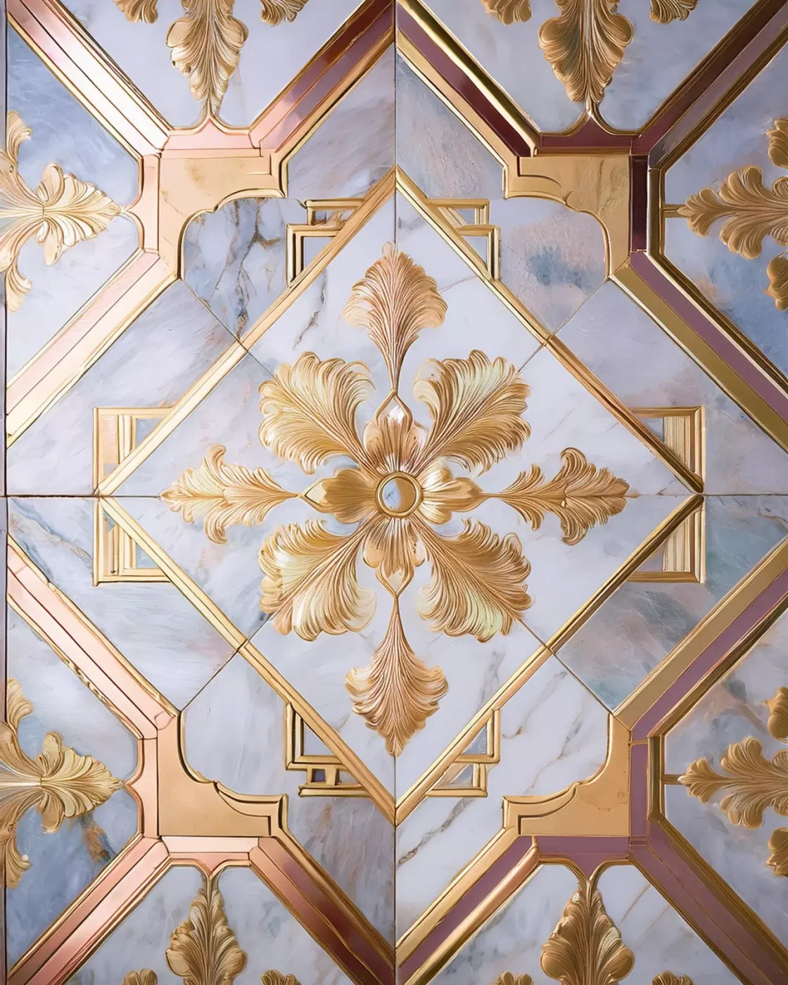 Grand Castle Floor I 8’X10’ Rubbermat (96 X 120 Inch)
