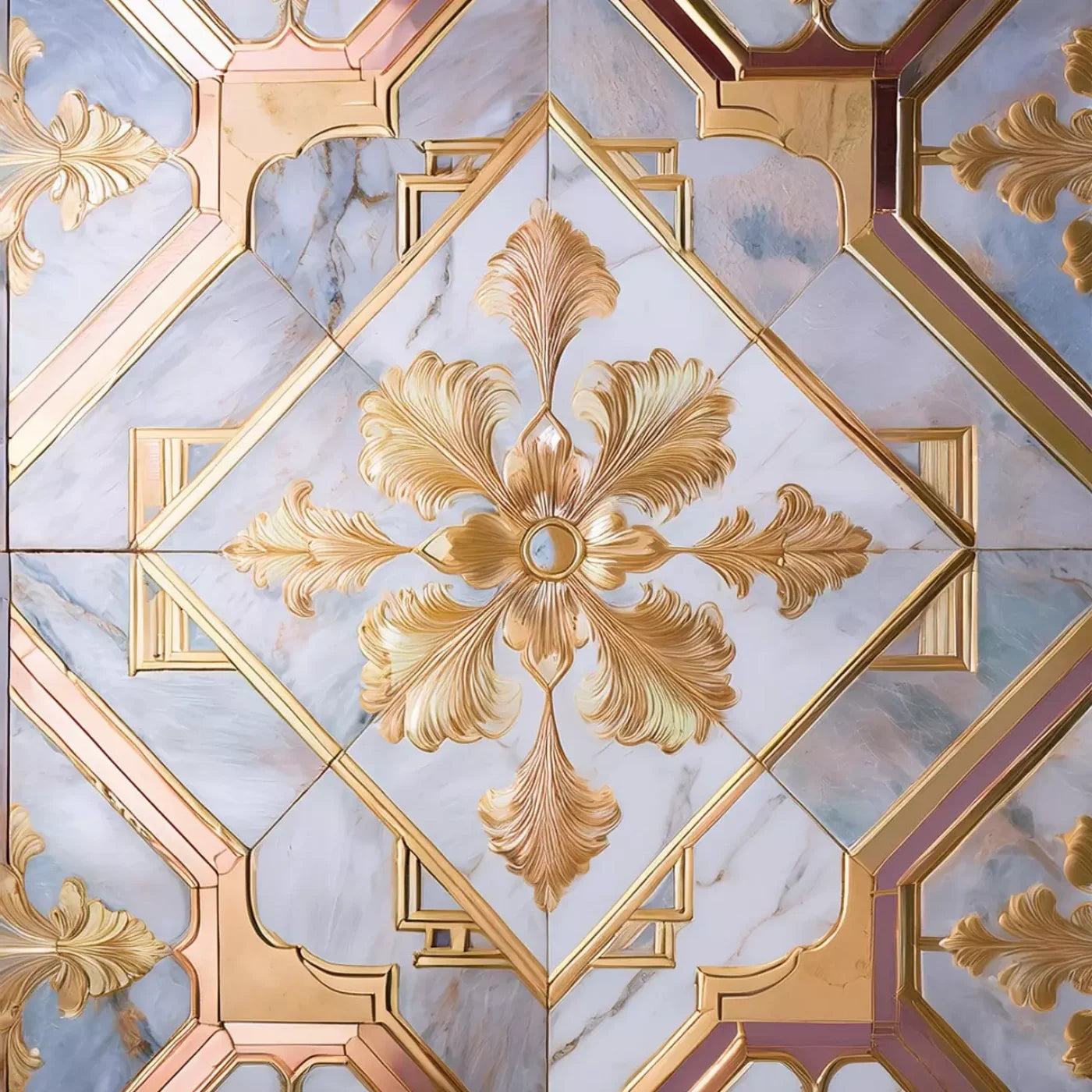 Grand Castle Floor I 8’X8’ Rubbermat (96 X Inch)