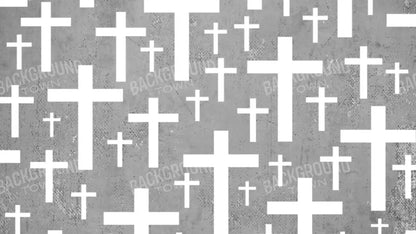Grey Cross 14X8 Ultracloth ( 168 X 96 Inch ) Backdrop
