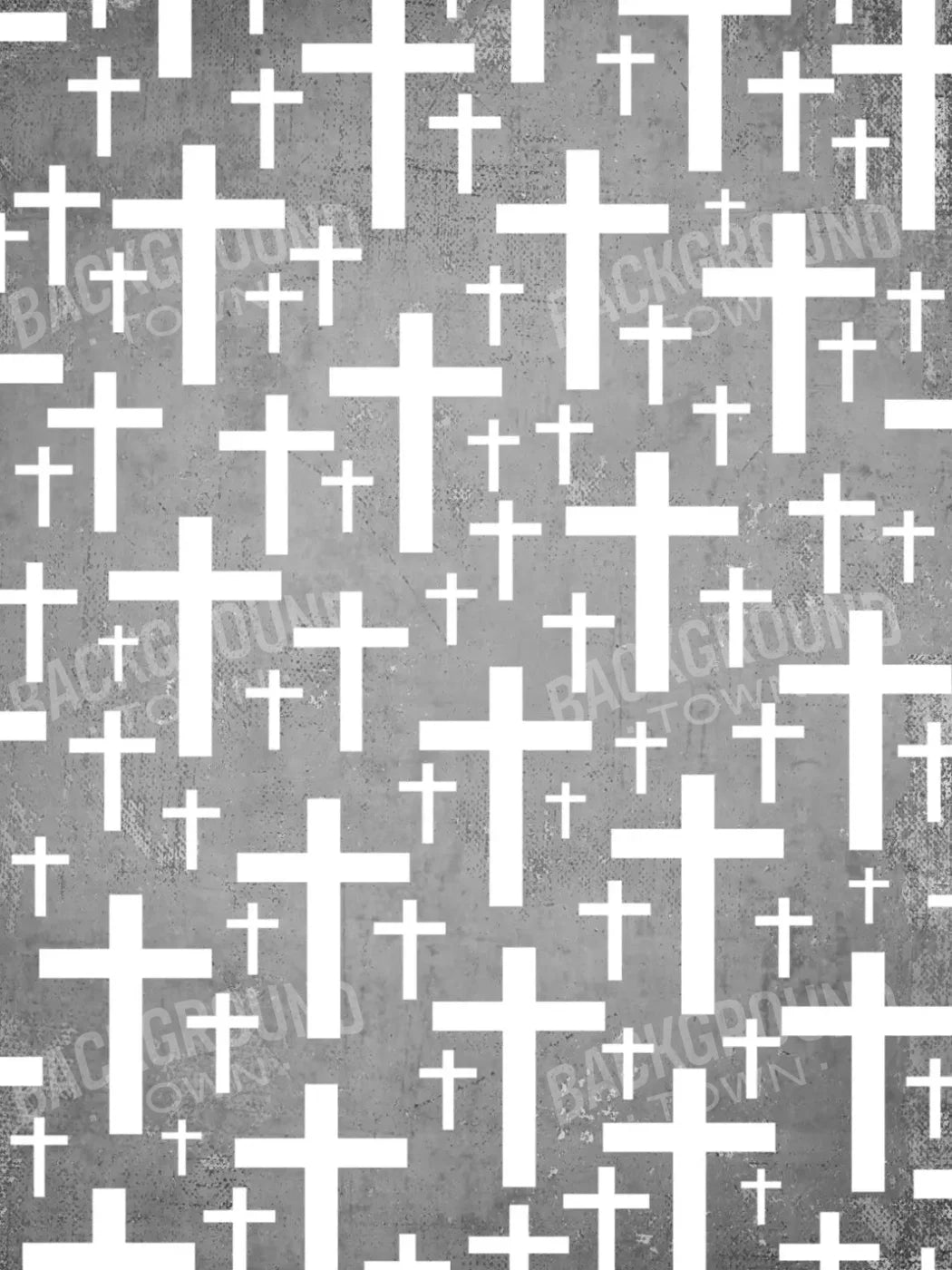 Grey Cross 5X7 Ultracloth ( 60 X 84 Inch ) Backdrop