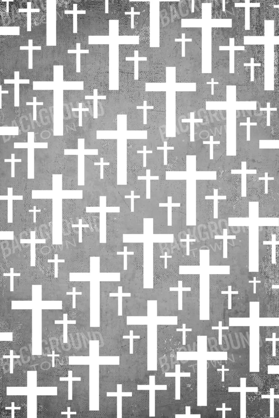 Grey Cross 5X8 Ultracloth ( 60 X 96 Inch ) Backdrop