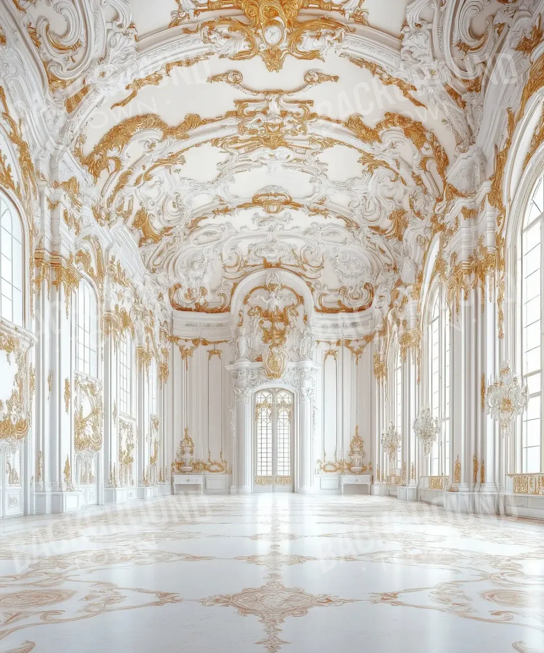 White Gold Backdrop for Photography