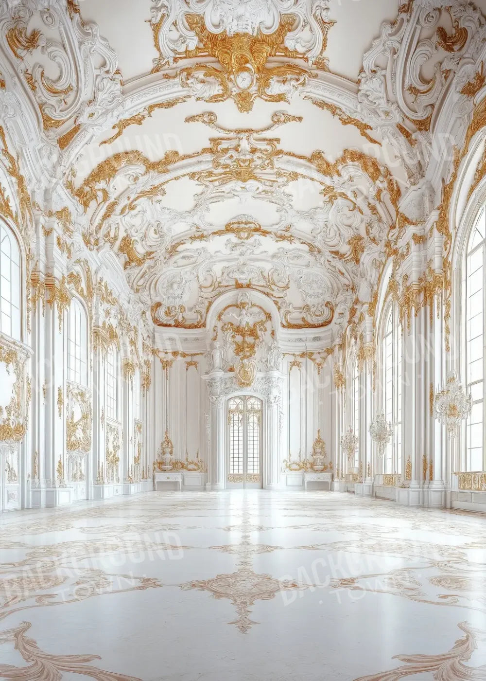 Grecian Castle 5’x7’ UltraCloth (60 x 84 inch) Backdrop