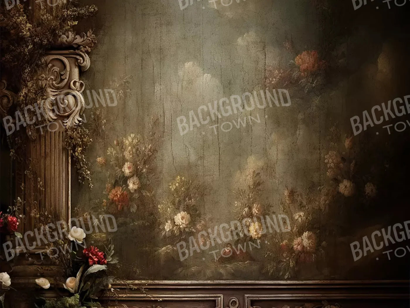 Greco Wall Iii Close 8’X6’ Fleece (96 X 72 Inch) Backdrop