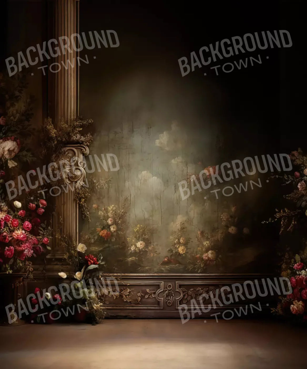 Greco Wall Iii Landscape 10’X12’ Ultracloth (120 X 144 Inch) Backdrop