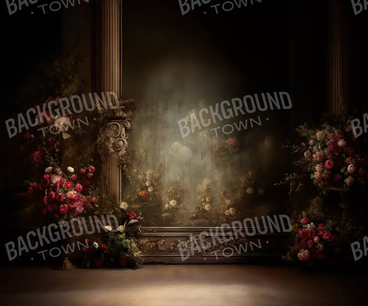 Greco Wall Iii Landscape 5’X4’2 Fleece (60 X 50 Inch) Backdrop