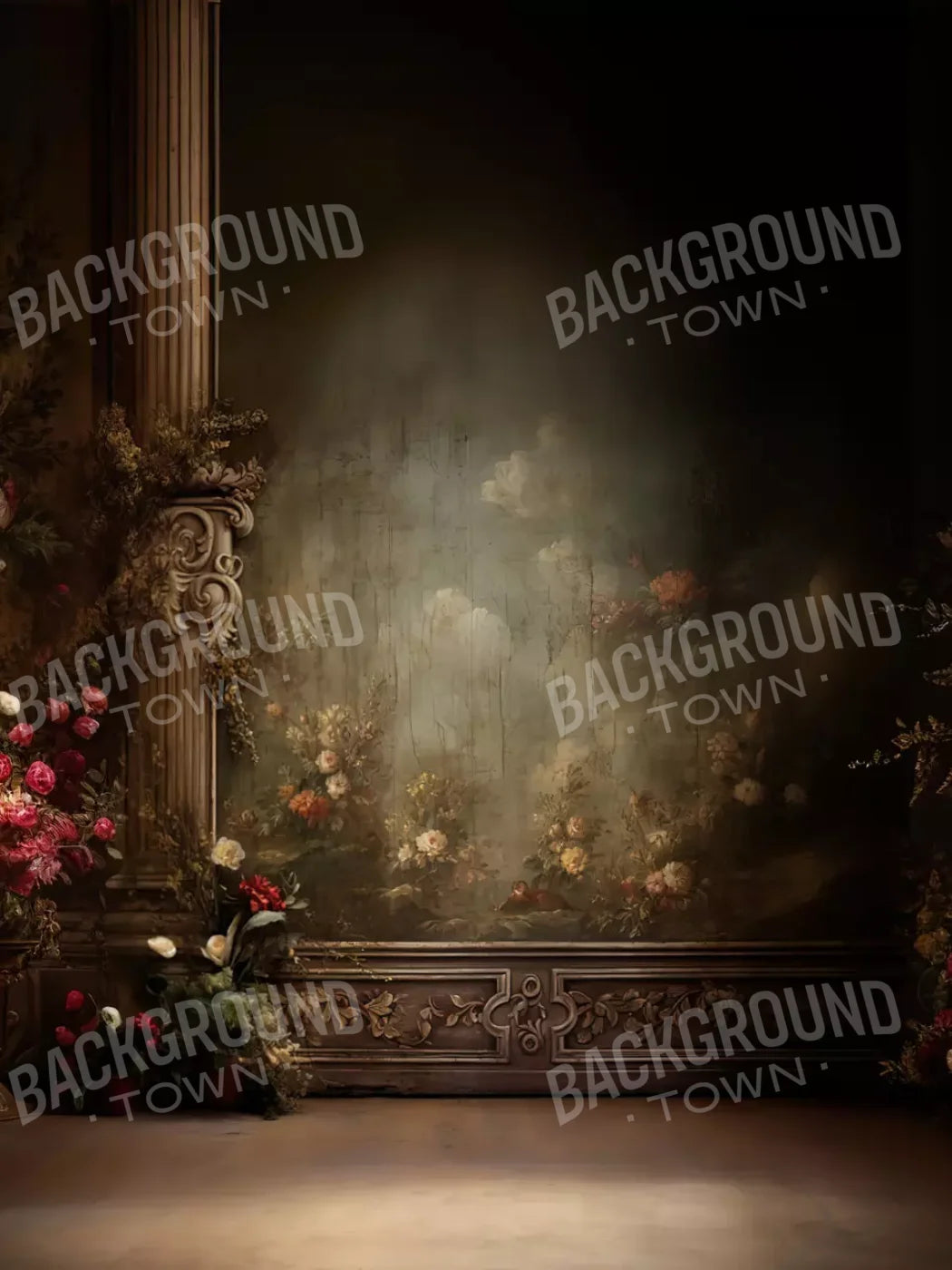 Greco Wall Iii Landscape 5’X6’8 Fleece (60 X 80 Inch) Backdrop