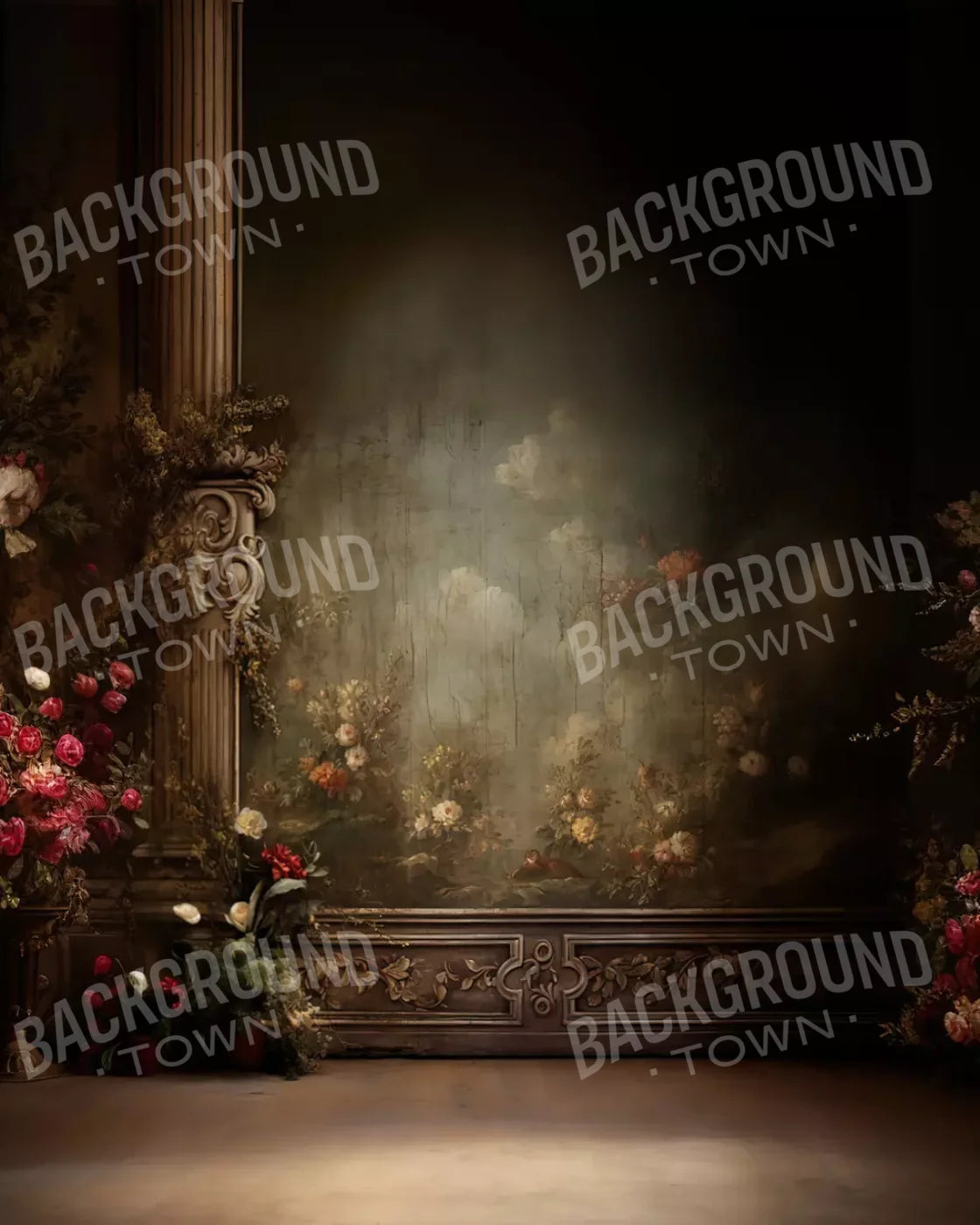 Greco Wall Iii Landscape 8’X10’ Fleece (96 X 120 Inch) Backdrop