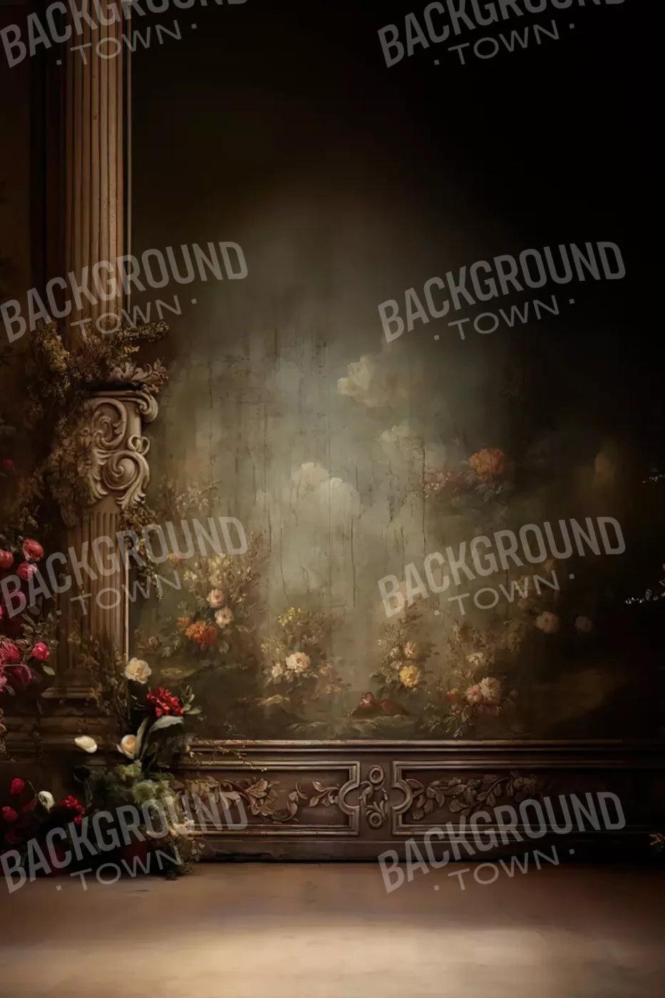 Greco Wall Iii Landscape 8’X12’ Ultracloth (96 X 144 Inch) Backdrop