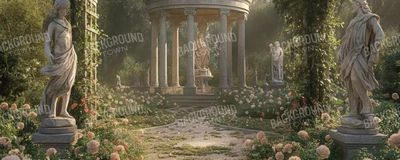 Greek Garden In Morning 20’X8’ Ultracloth (240 X 96 Inch) Backdrop