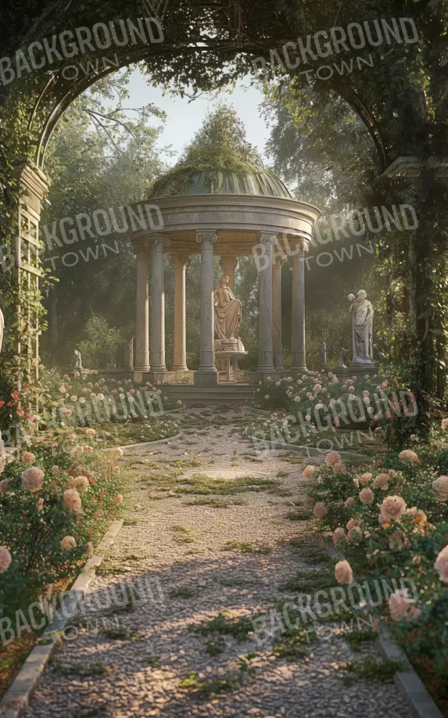 Greek Garden In Morning 5’X8’ Ultracloth (60 X 96 Inch) Backdrop