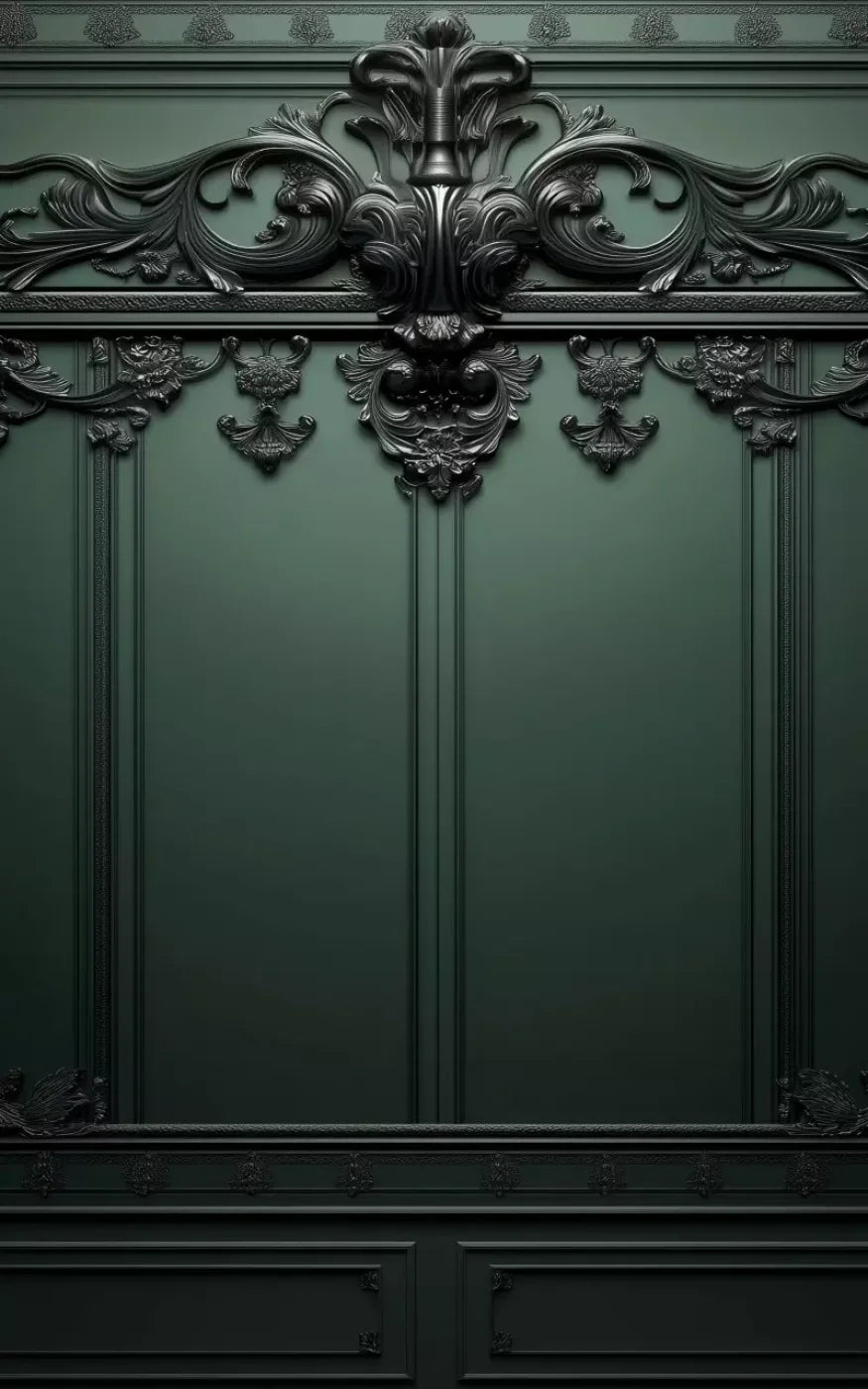 Green Elegant Wall 2 10’X16’ Ultracloth (120 X 192 Inch) Backdrop