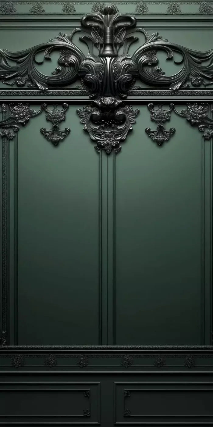 Green Elegant Wall 2 10’X20’ Ultracloth (120 X 240 Inch) Backdrop