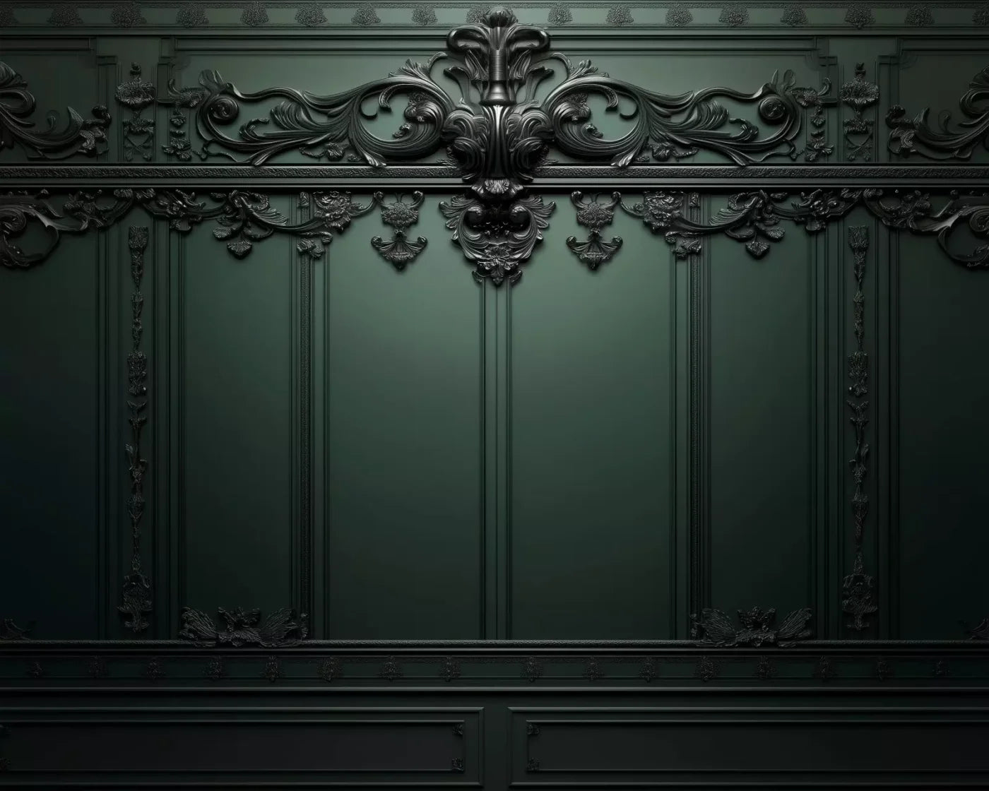 Green Elegant Wall 2 10’X8’ Fleece (120 X 96 Inch) Backdrop