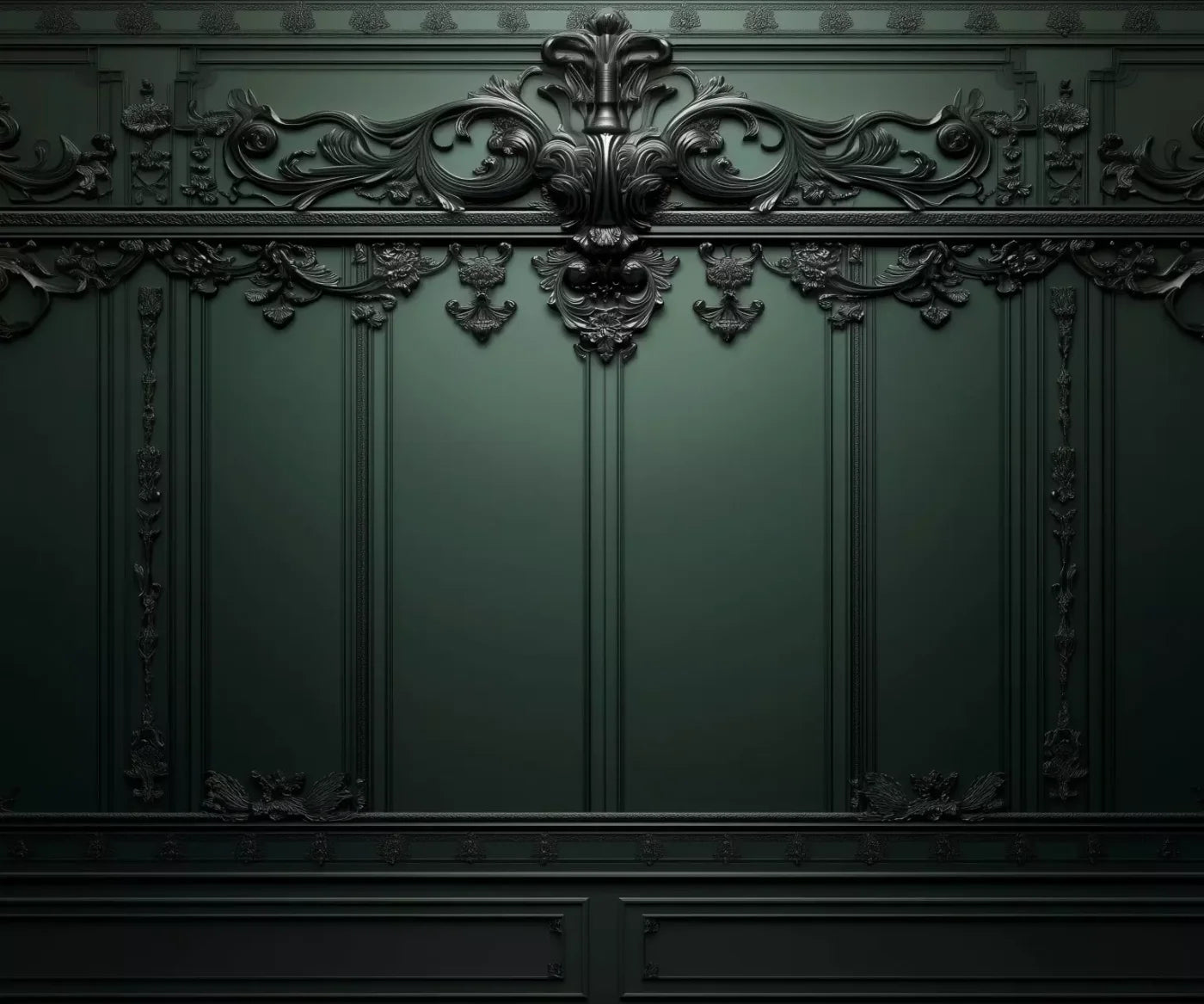 Green Elegant Wall 2 12’X10’ Ultracloth (144 X 120 Inch) Backdrop