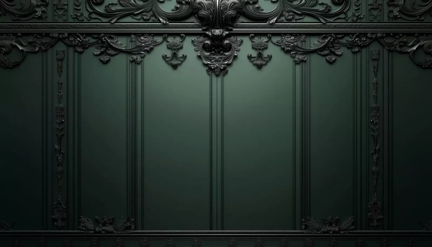 Green Elegant Wall 2 14’X8’ Ultracloth (168 X 96 Inch) Backdrop