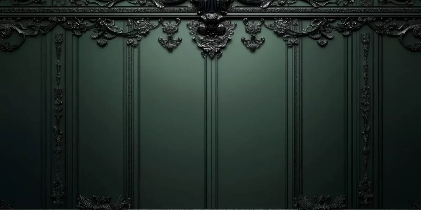 Green Elegant Wall 2 16’X8’ Ultracloth (192 X 96 Inch) Backdrop