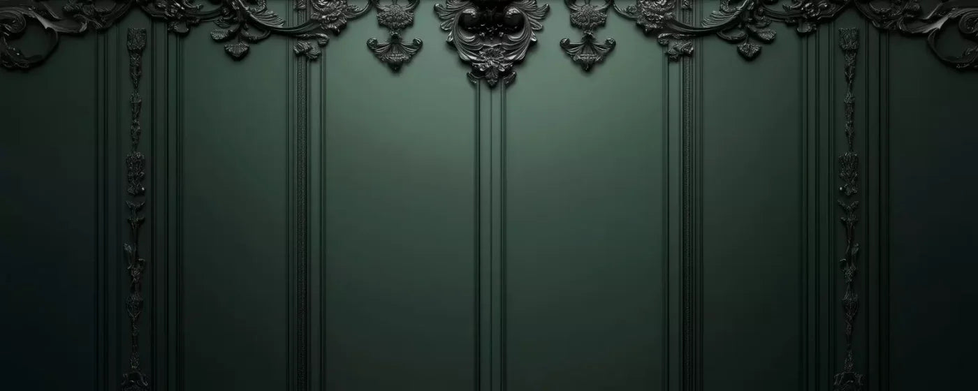 Green Elegant Wall 2 20’X8’ Ultracloth (240 X 96 Inch) Backdrop