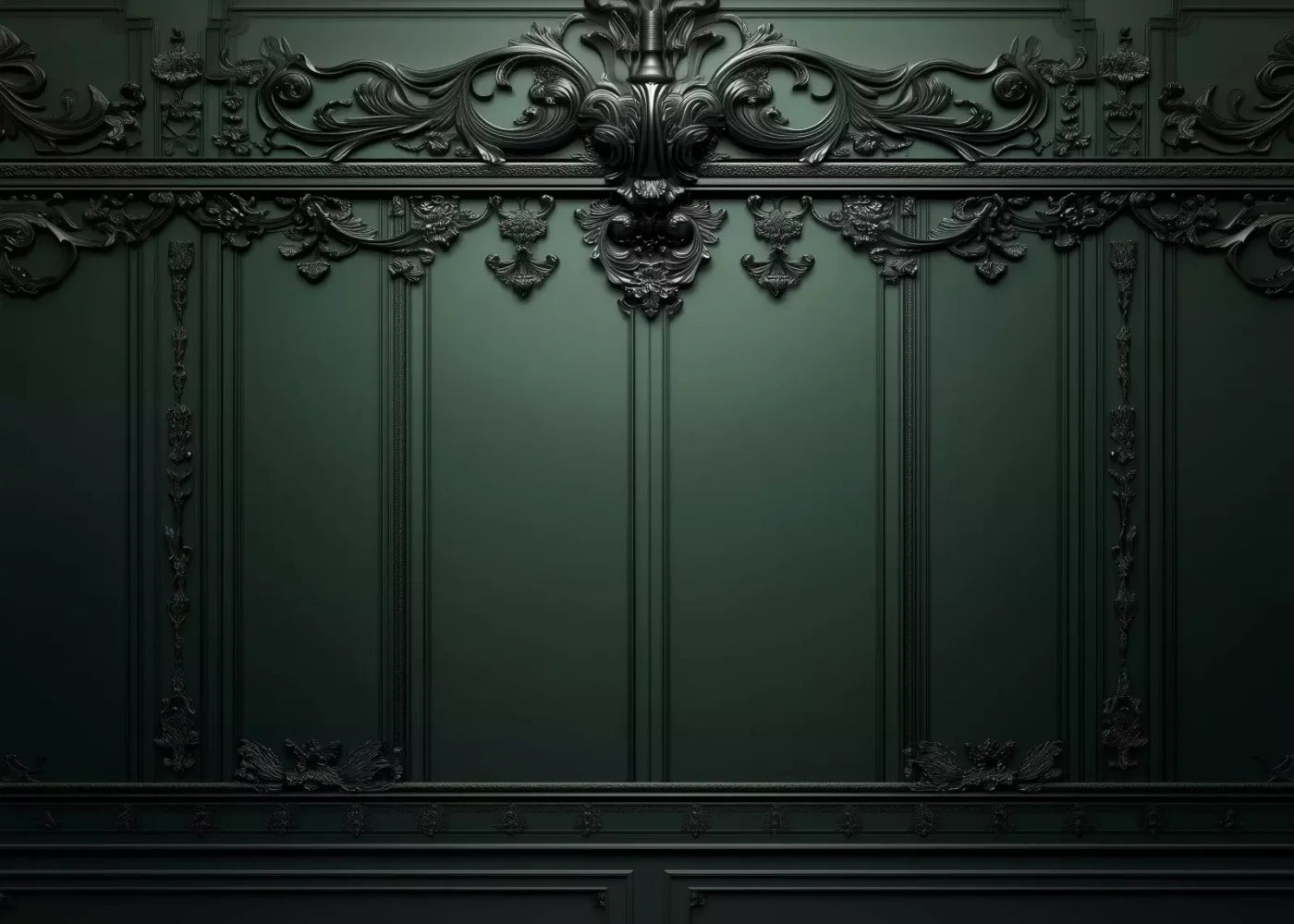 Green Elegant Wall 2 7’X5’ Ultracloth (84 X 60 Inch) Backdrop