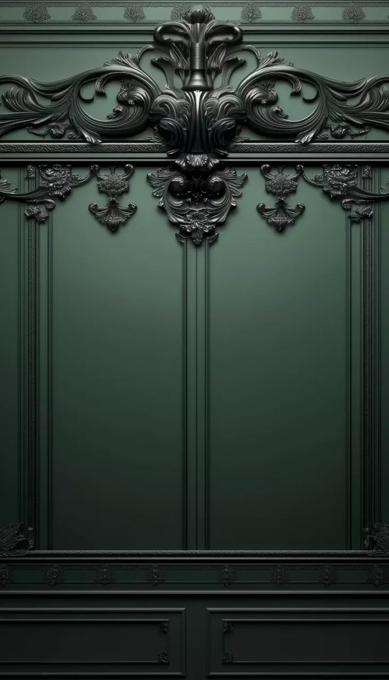 Green Elegant Wall 2 8’X14’ Ultracloth (96 X 168 Inch) Backdrop