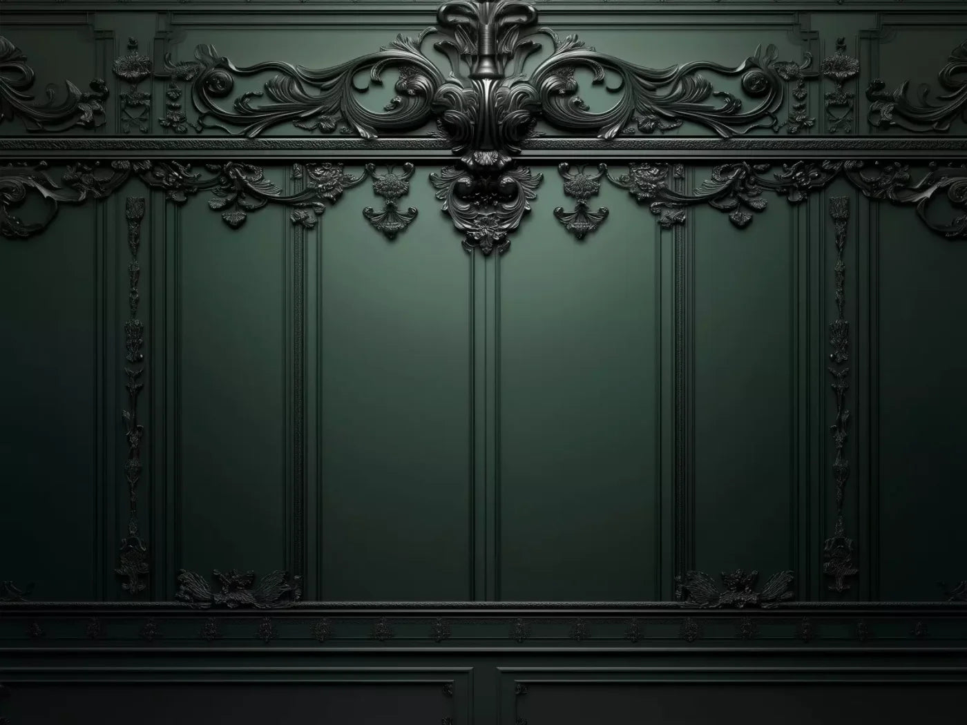 Green Elegant Wall 2 8’X6’ Fleece (96 X 72 Inch) Backdrop