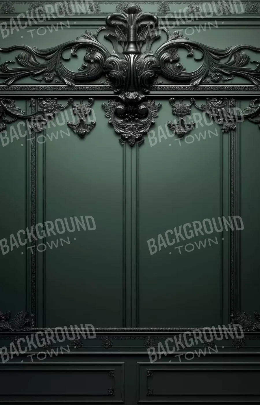 Green Elegant Wall 2 9’X14’ Ultracloth (108 X 168 Inch) Backdrop