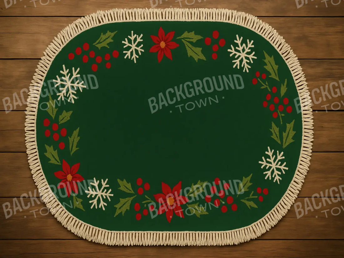 Green Floor 6’8x5’ Fleece (80 x 60 inch) Backdrop