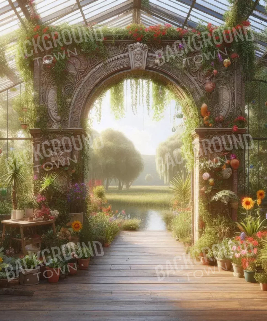 Brown , Green Backdrop for Photography