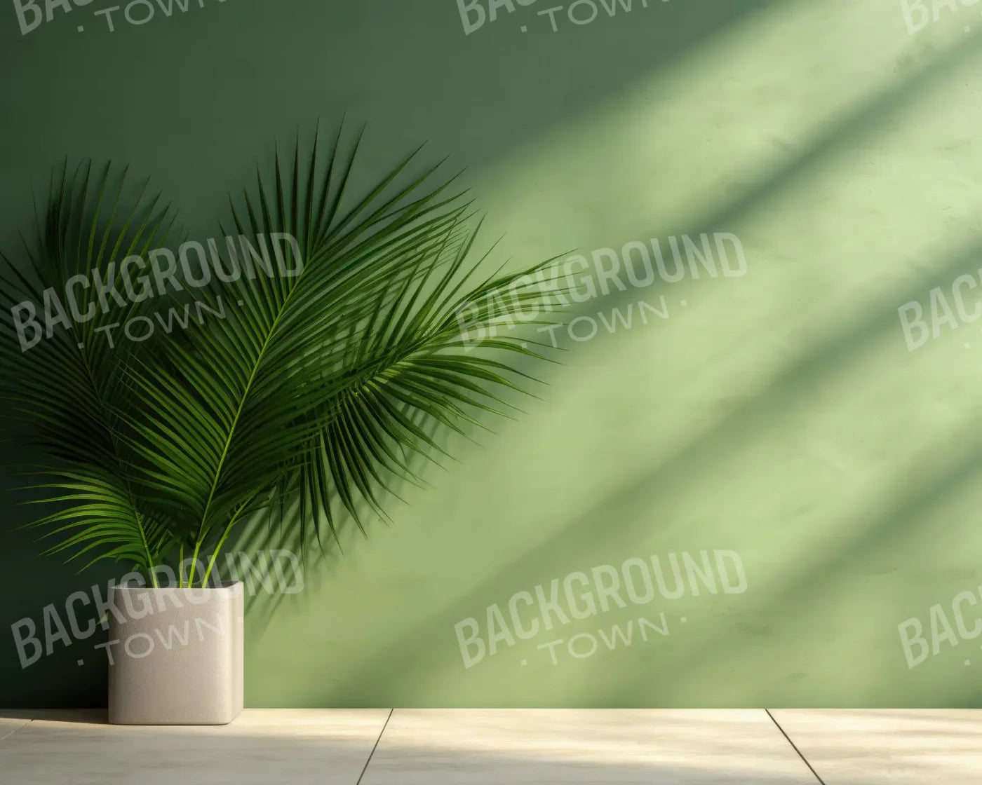 Green Palms 10’x8’ Fleece (120 x 96 inch) Backdrop
