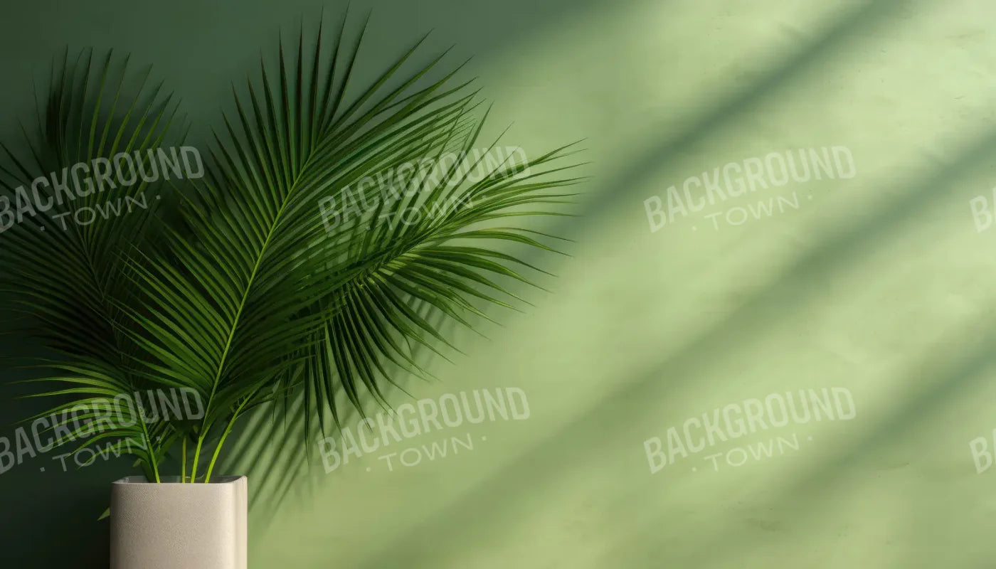 Green Palms 14’x8’ UltraCloth (168 x 96 inch) Backdrop