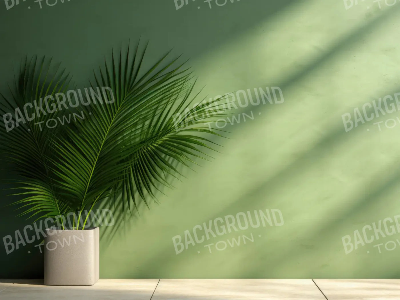 Green Palms 6’8x5’ Fleece (80 x 60 inch) Backdrop