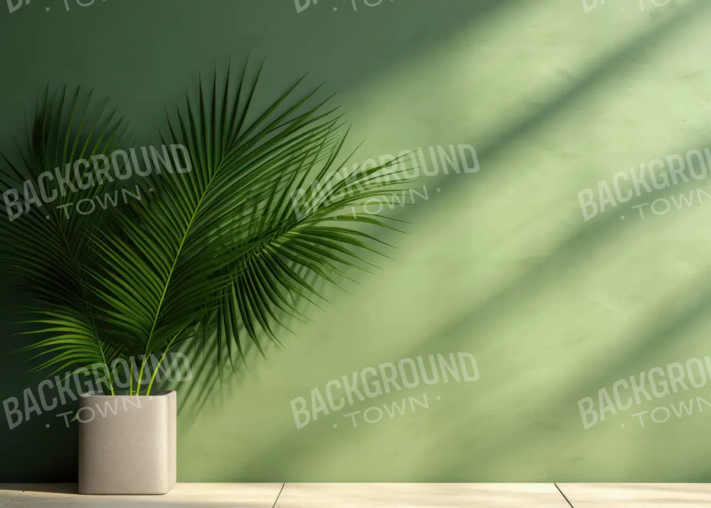 Green Palms 7’x5’ UltraCloth (84 x 60 inch) Backdrop