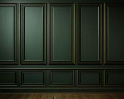 Green Panel Wall 3 10’X8’ Fleece (120 X 96 Inch) Backdrop