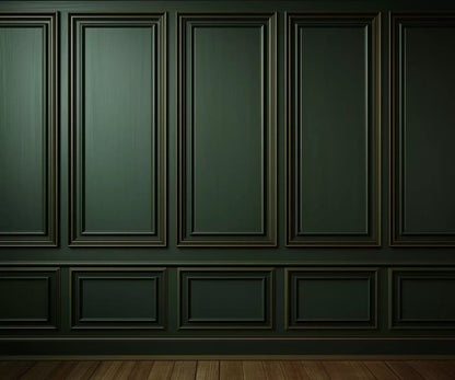 Green Panel Wall 3 5’X4’2 Fleece (60 X 50 Inch) Backdrop