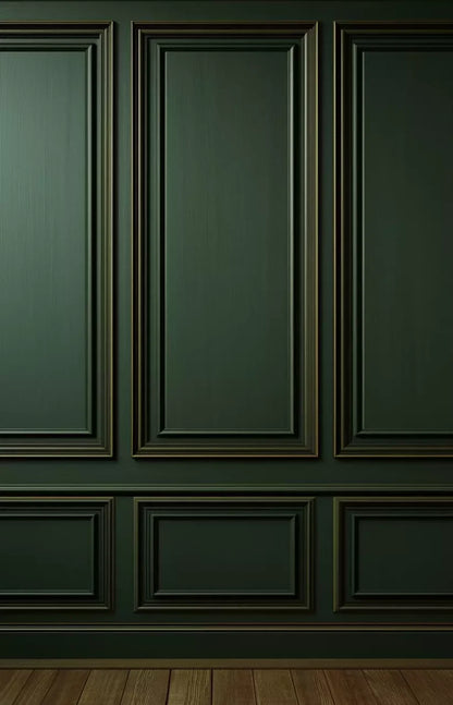Green Panel Wall 3 9’X14’ Ultracloth (108 X 168 Inch) Backdrop