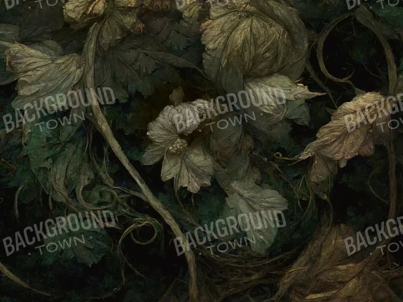 Green Reniassance 1 7X5 Ultracloth ( 84 X 60 Inch ) Backdrop