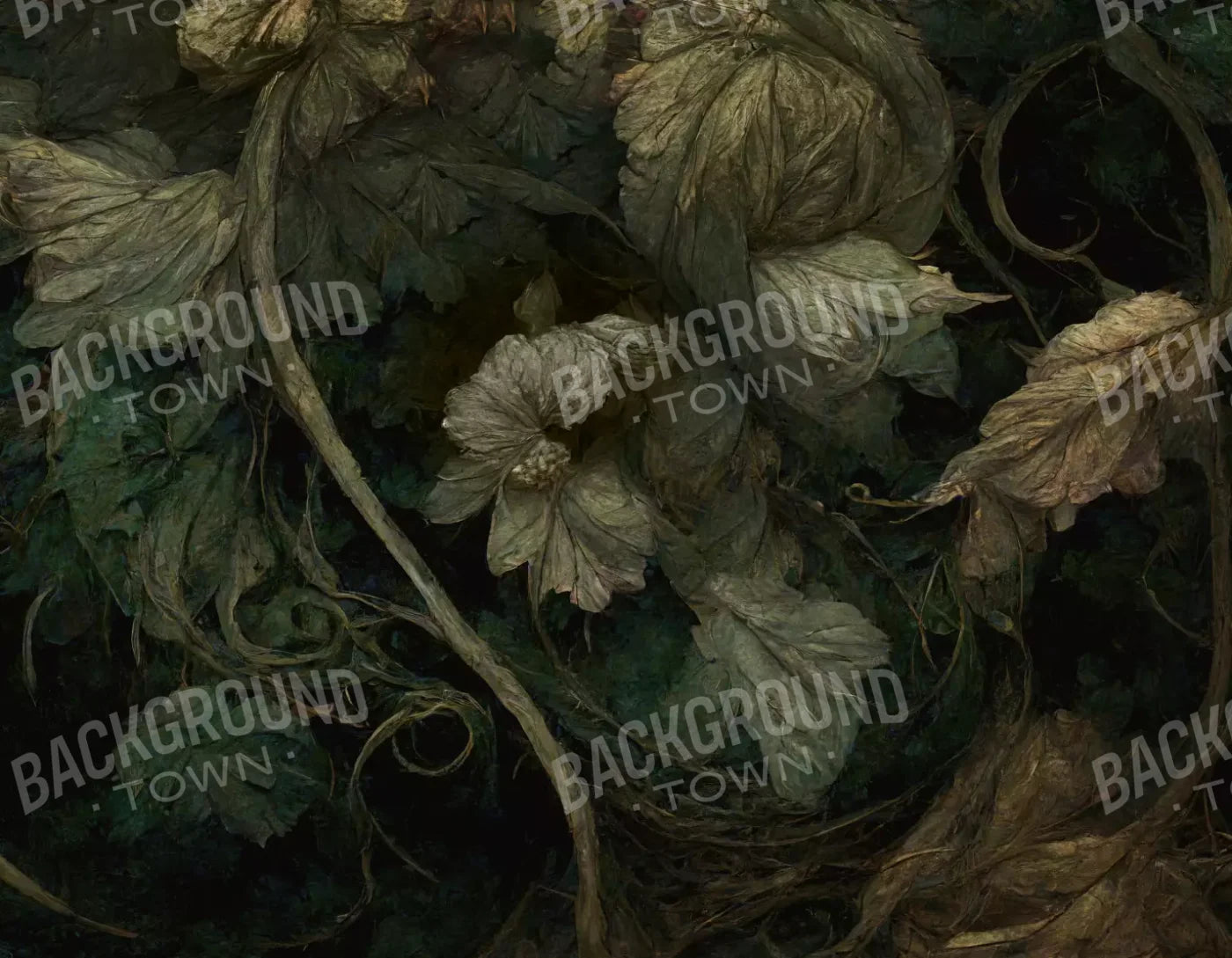 Green Reniassance 1 8X6 Fleece ( 96 X 72 Inch ) Backdrop