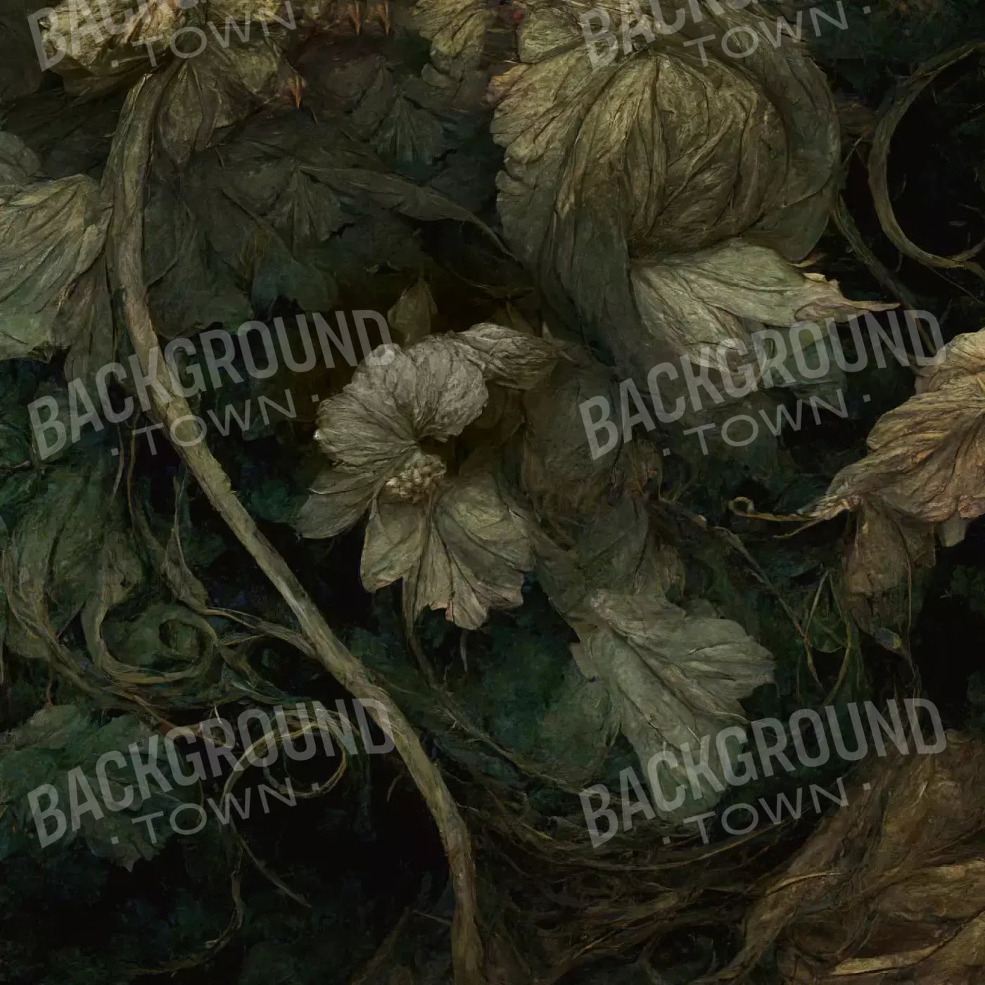 Green Reniassance 1 8X8 Fleece ( 96 X Inch ) Backdrop