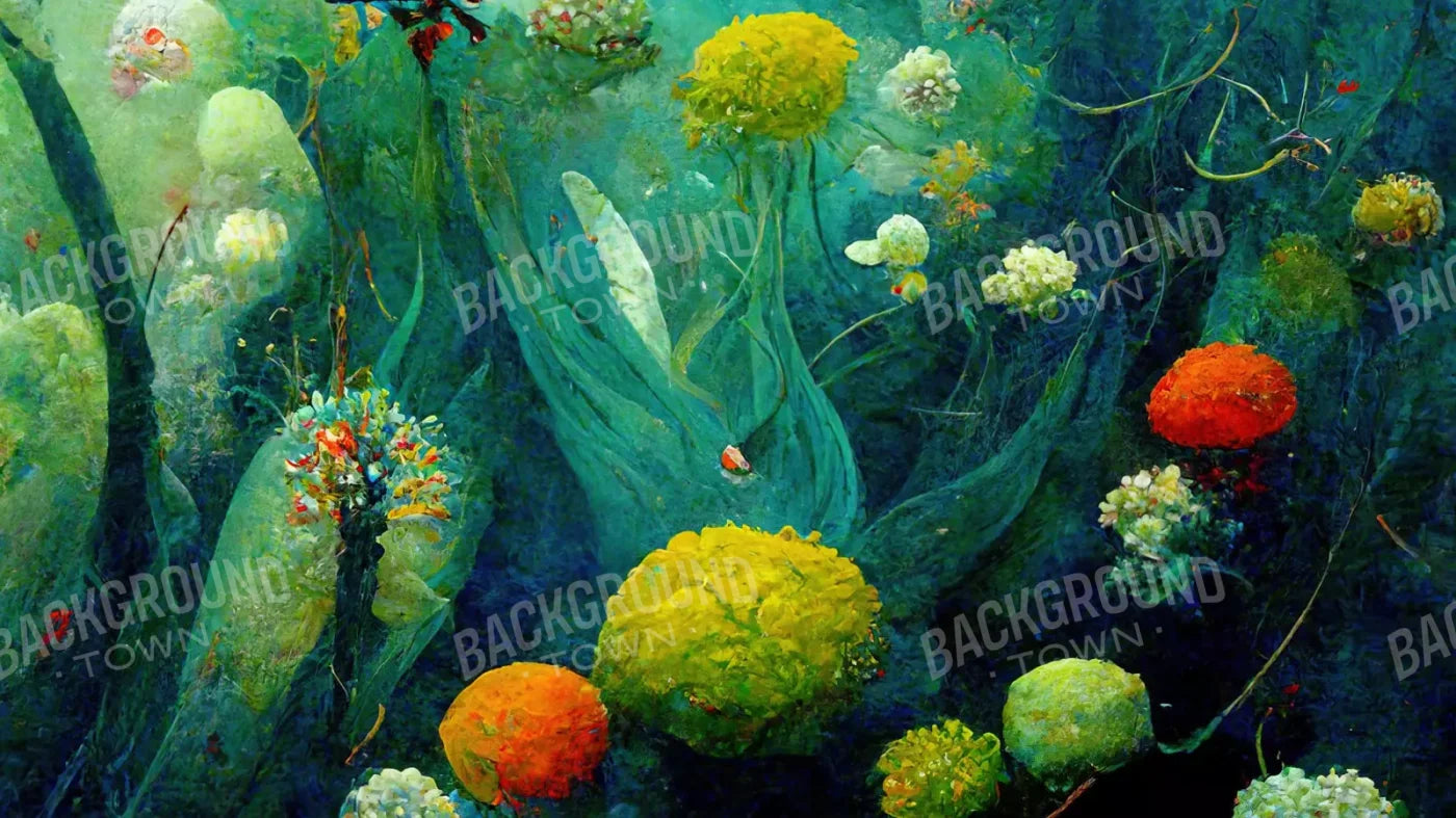 Green Sea 14X8 Ultracloth ( 168 X 96 Inch ) Backdrop