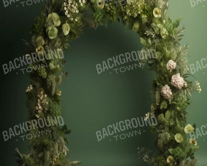 Green Studio Floral Arch 10’X8’ Fleece (120 X 96 Inch) Backdrop