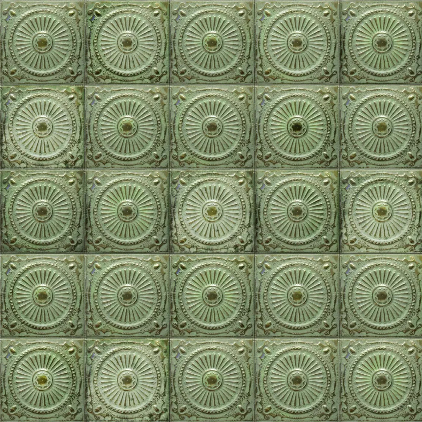Green Tiles 10’X10’ Ultracloth (120 X Inch) Backdrop