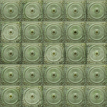 Green Tiles 10’X10’ Ultracloth (120 X Inch) Backdrop